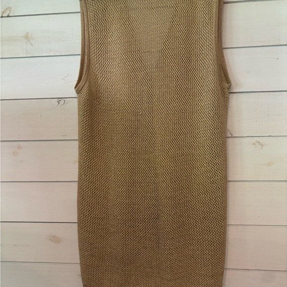 Koret Brushed Gold  Knit Vest with Gold Accents - Picture 14 of 16